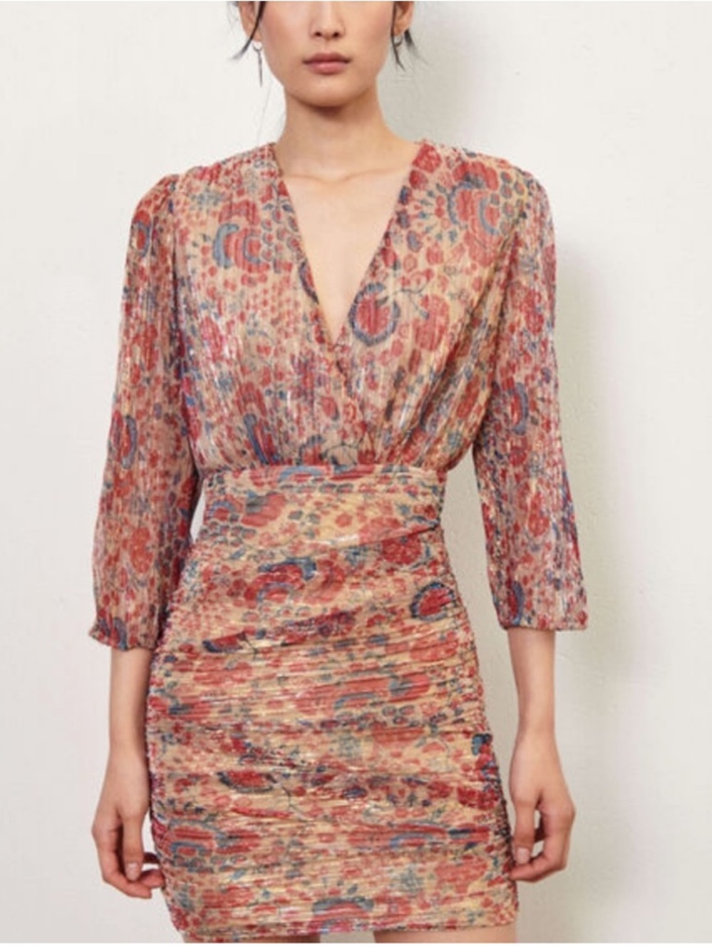 Ba&Sh Amelia Dress Rouge Size S